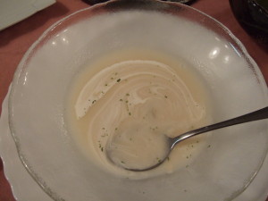ジャガイモの冷製スープはさっぱり濃厚でした。