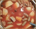 にんにく風味のトマト鍋