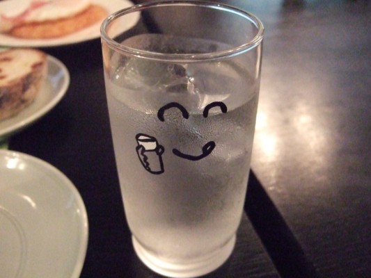 お水の可愛いグラス